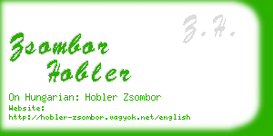 zsombor hobler business card